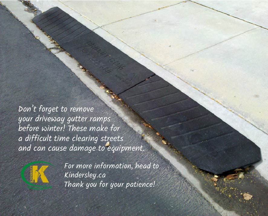 Remove Your Gutter Ramps Town of Kindersley