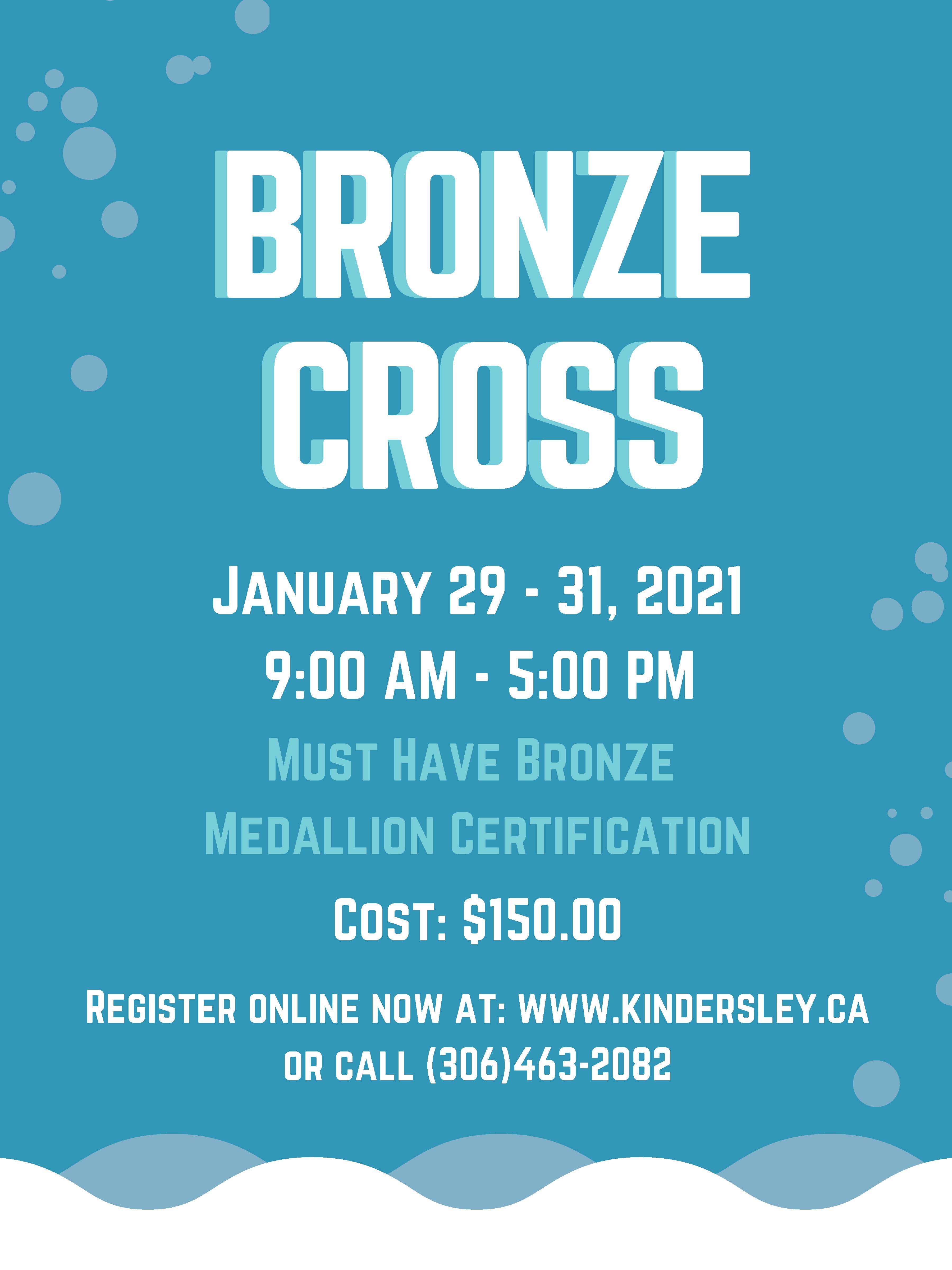 Bronze Cross Training January 2021 Town of Kindersley